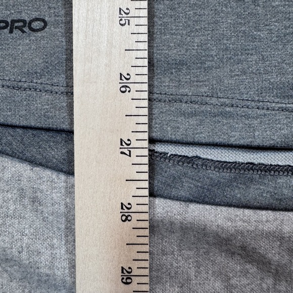 Nike Pro Dri-Fit Shirt Mens Large Gray Slim Fit Run Athletic Tee BV5633-085 Top‎ - Picture 6 of 11